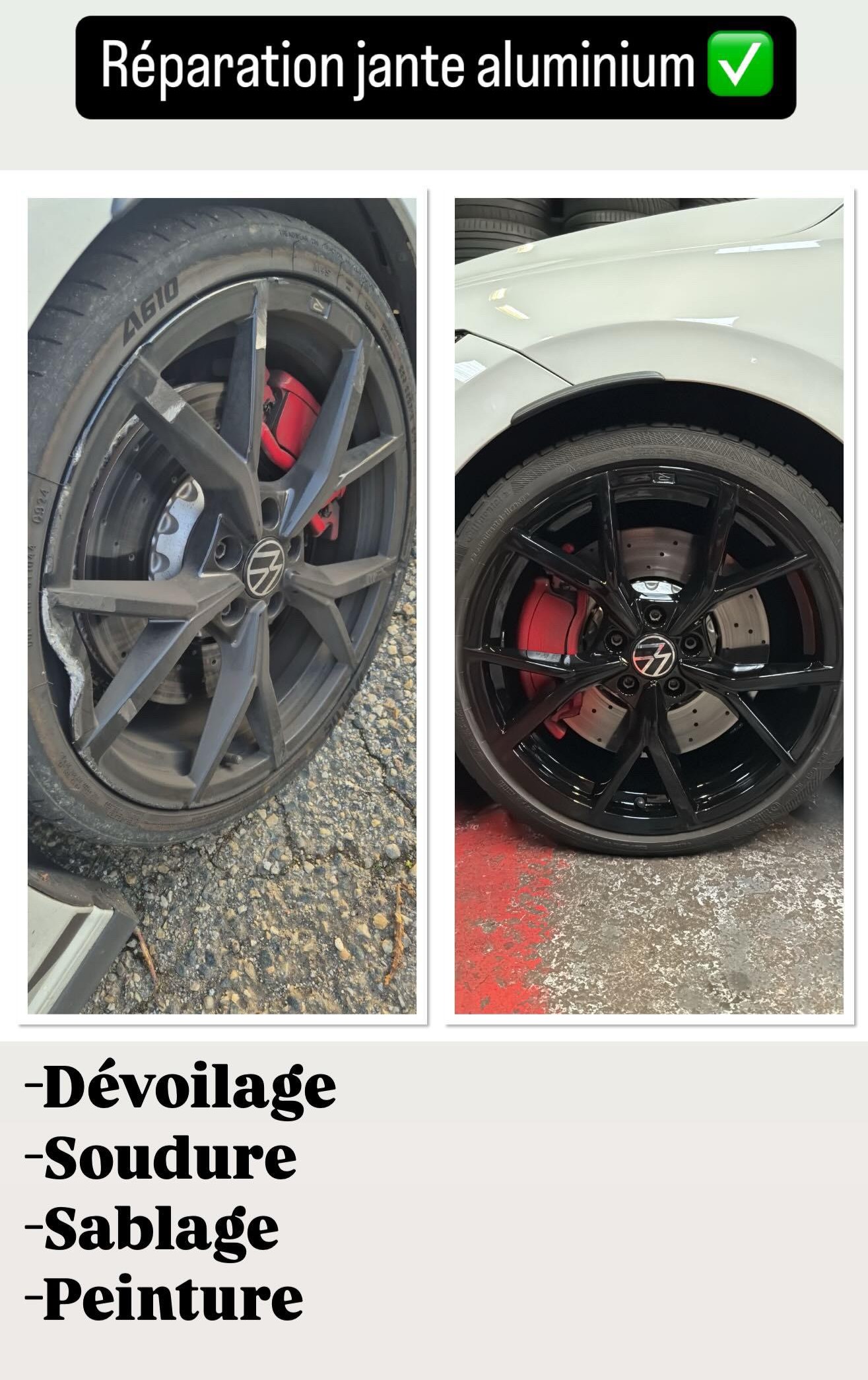 Réparation de jantes