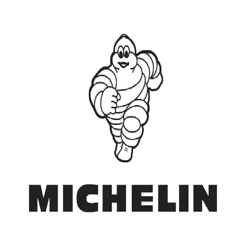 Logo de la marque Michelin, célèbre pour ses pneus de qualité et ses performances optimales